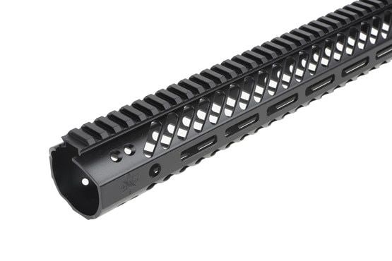 The Seekins Precision MCSR V2 M-LOK handguard features a full length picatinny top rail